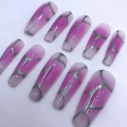 Pink Metallic Veins