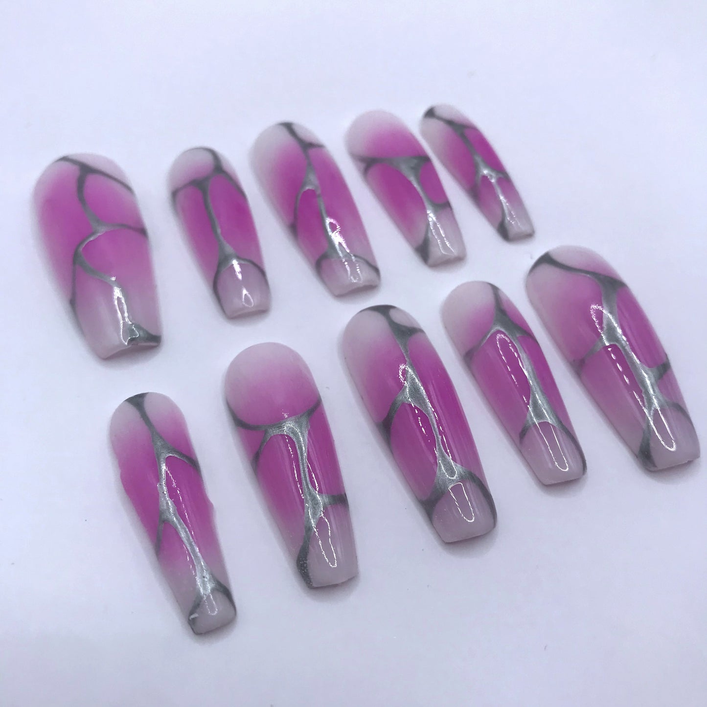 Pink Metallic Veins