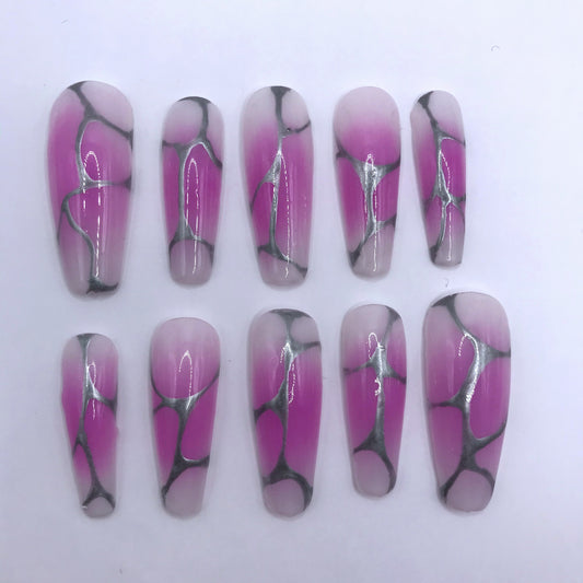 Pink Metallic Veins